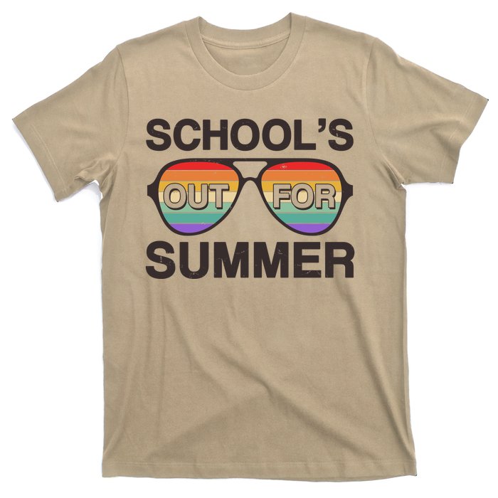 Vintage School's Out For Summer Retro Sunglasses T-Shirt