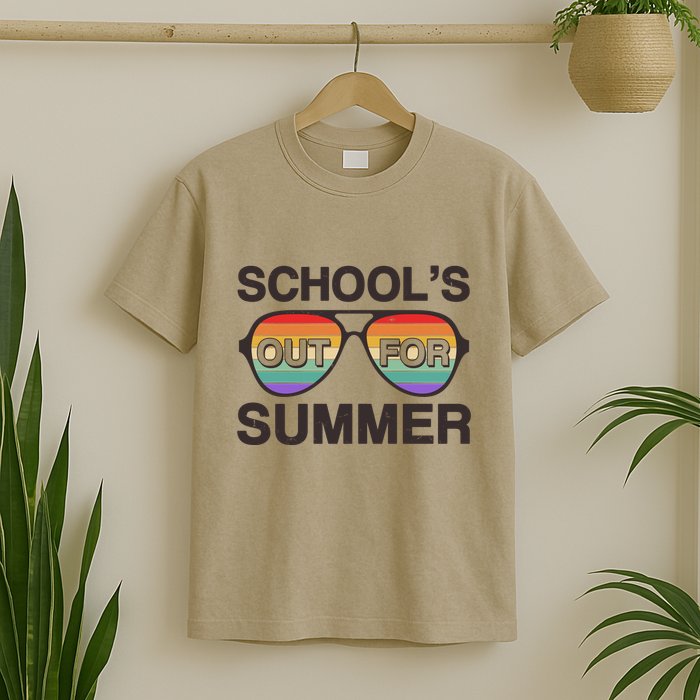 Vintage School's Out For Summer Retro Sunglasses T-Shirt