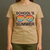 Vintage School's Out For Summer Retro Sunglasses T-Shirt