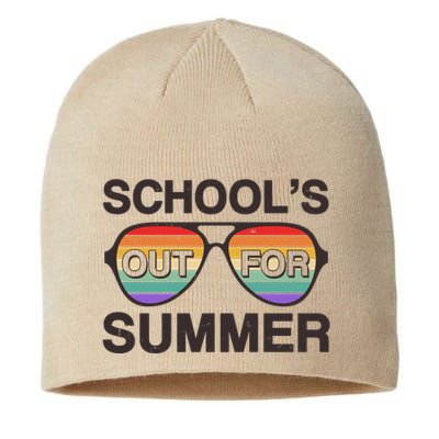 Vintage School's Out For Summer Retro Sunglasses Sustainable Beanie