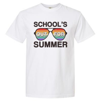 Vintage School's Out For Summer Retro Sunglasses Garment-Dyed Heavyweight T-Shirt