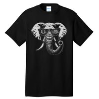 Vintage State Of Alabama Elephant Lovers Gift Tall T-Shirt