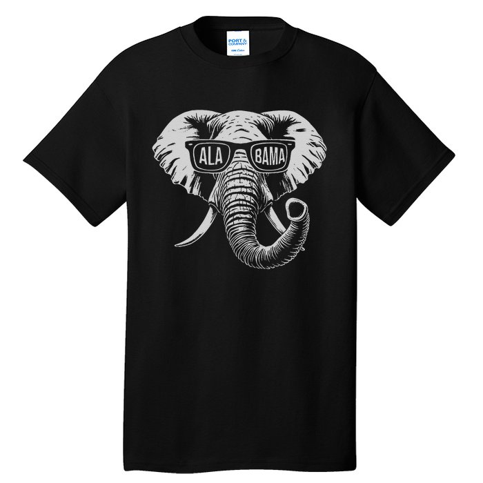 Vintage State Of Alabama Elephant Lovers Gift Tall T-Shirt