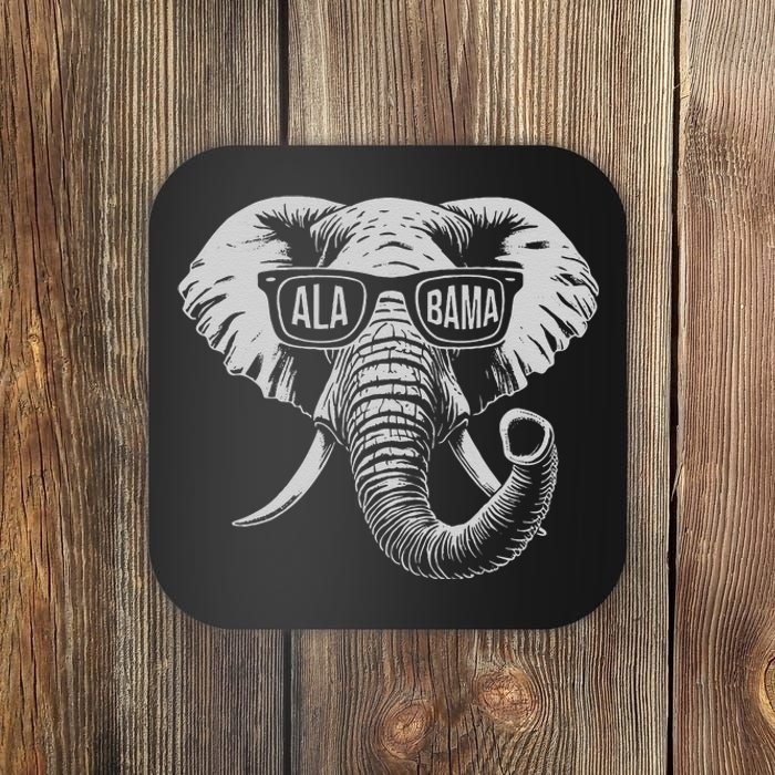 Vintage State Of Alabama Elephant Lovers Gift Coaster