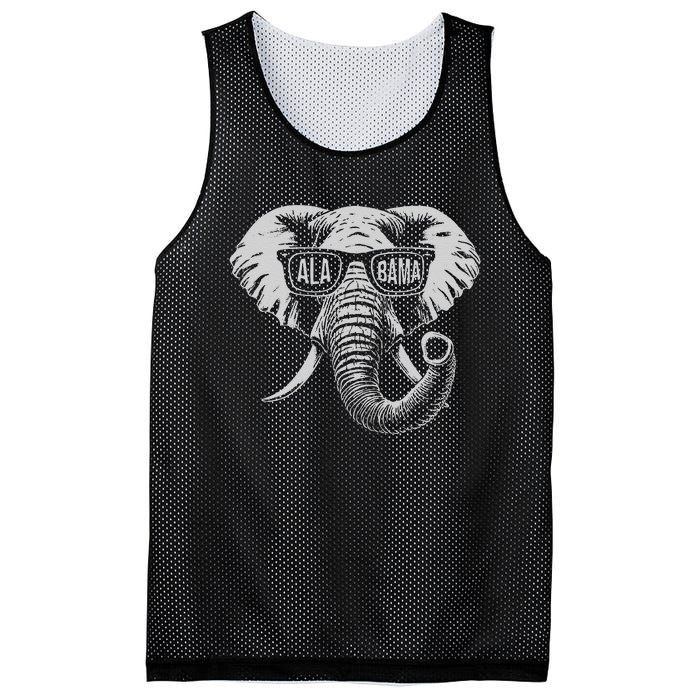 Vintage State Of Alabama Elephant Lovers Gift Mesh Reversible Basketball Jersey Tank