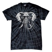 Vintage State Of Alabama Elephant Lovers Gift Tie-Dye T-Shirt