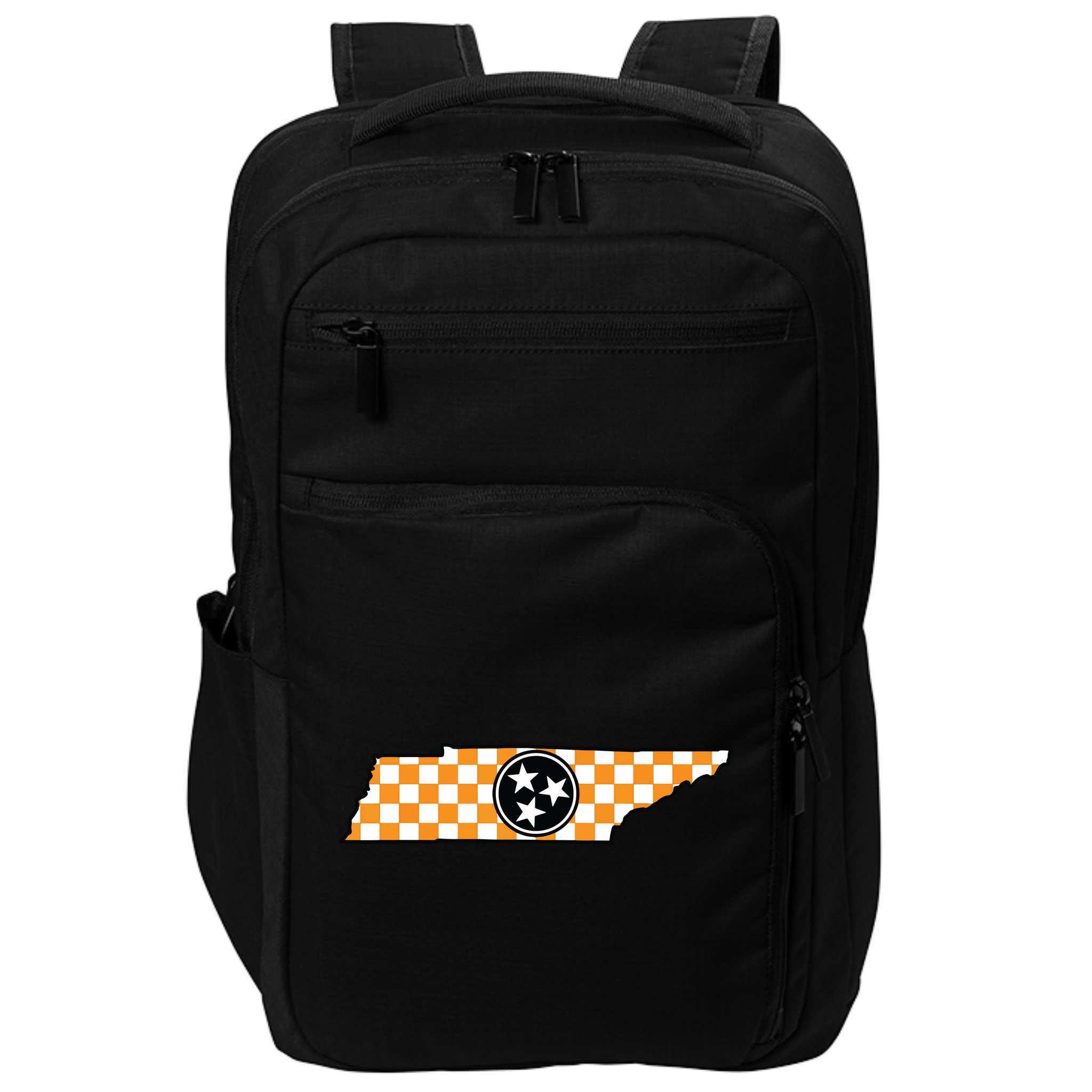Volunteer State Orangewhite Checkerboard Tristar Tennessee Impact Tech Backpack