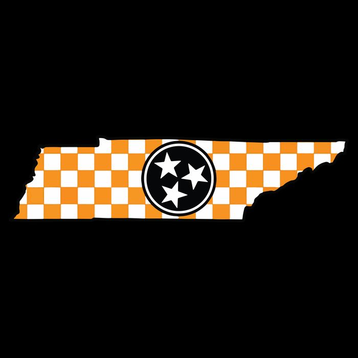 Volunteer State Orangewhite Checkerboard Tristar Tennessee Backpack