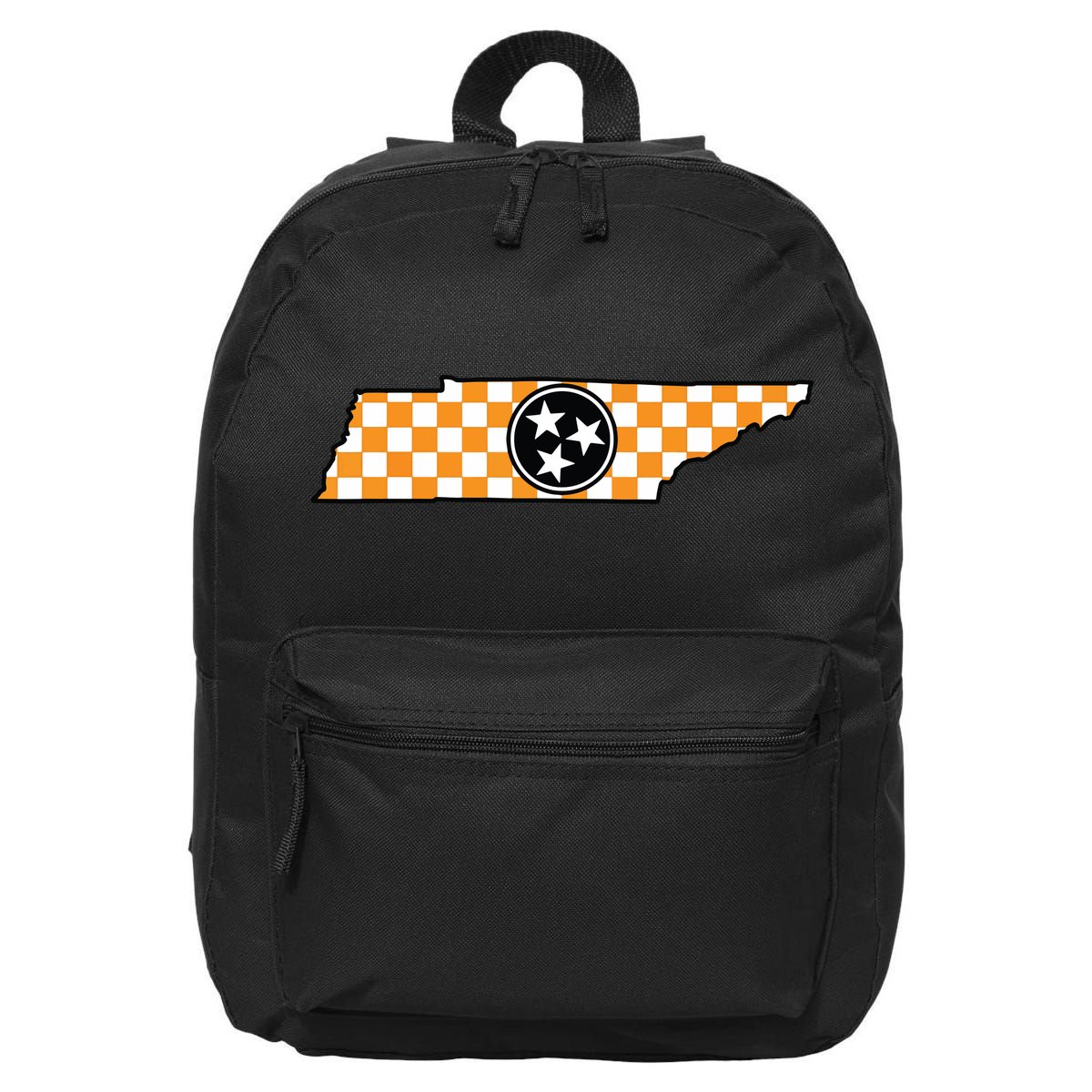 Volunteer State Orangewhite Checkerboard Tristar Tennessee 16 in Basic Backpack