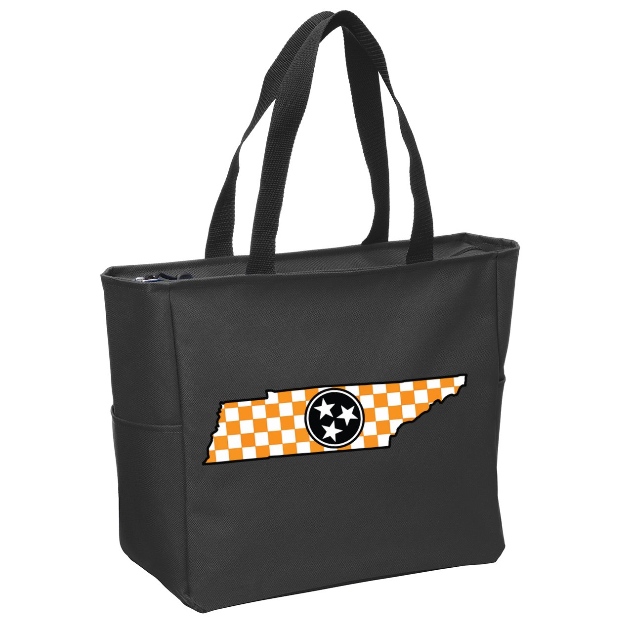 Volunteer State Orangewhite Checkerboard Tristar Tennessee Zip Tote Bag