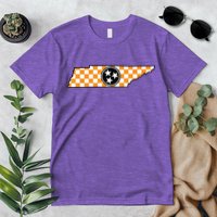 Volunteer State Orangewhite Checkerboard Tristar Tennessee Premium T-Shirt