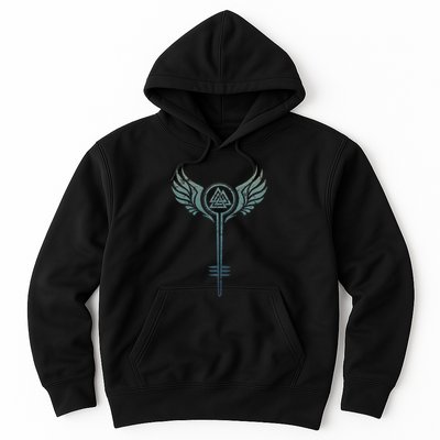 Valkyrie Symbol Odin Valknut Shieldmaiden Viking Warrior Hoodie