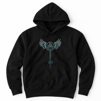 Valkyrie Symbol Odin Valknut Shieldmaiden Viking Warrior Hoodie