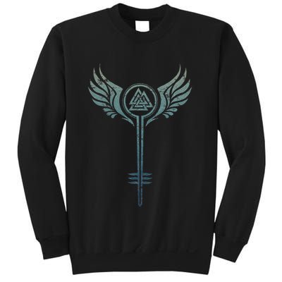 Valkyrie Symbol Odin Valknut Shieldmaiden Viking Warrior Sweatshirt