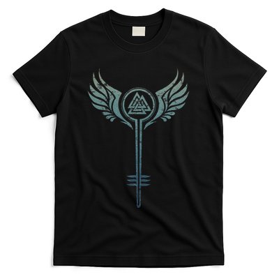 Valkyrie Symbol Odin Valknut Shieldmaiden Viking Warrior T-Shirt