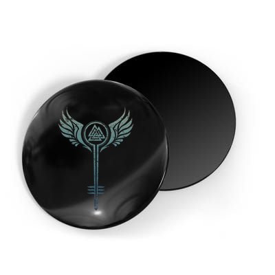 Valkyrie Symbol Odin Valknut Shieldmaiden Viking Warrior Magnet