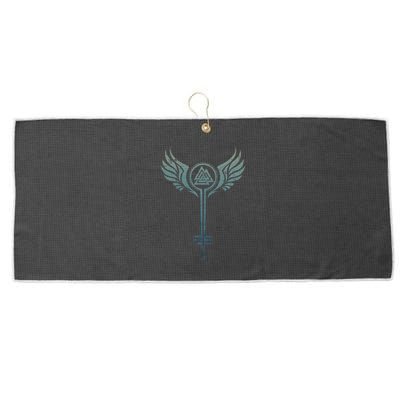 Valkyrie Symbol Odin Valknut Shieldmaiden Viking Warrior Large Microfiber Waffle Golf Towel