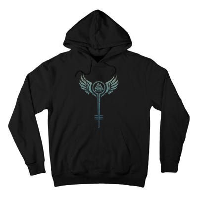 Valkyrie Symbol Odin Valknut Shieldmaiden Viking Warrior Tall Hoodie