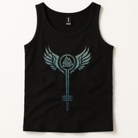 Valkyrie Symbol Odin Valknut Shieldmaiden Viking Warrior Tank Top