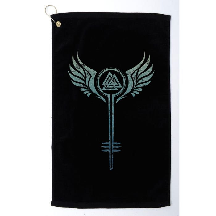 Valkyrie Symbol Odin Valknut Shieldmaiden Viking Warrior Golf Towel