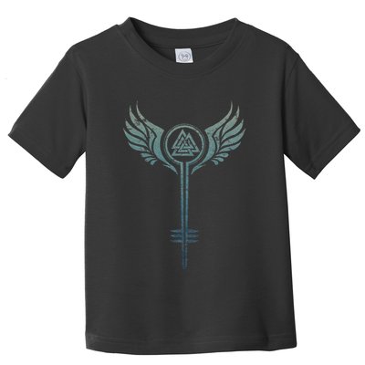 Valkyrie Symbol Odin Valknut Shieldmaiden Viking Warrior Toddler T-Shirt