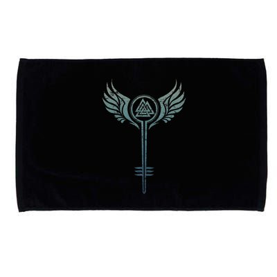 Valkyrie Symbol Odin Valknut Shieldmaiden Viking Warrior Microfiber Hand Towel