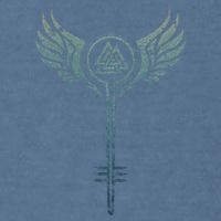 Valkyrie Symbol Odin Valknut Shieldmaiden Viking Warrior Garment-Dyed Sweatshirt