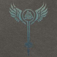 Valkyrie Symbol Odin Valknut Shieldmaiden Viking Warrior Cotton Canvas Backpack