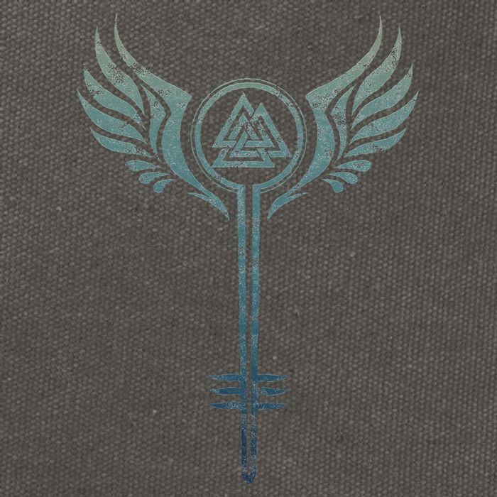 Valkyrie Symbol Odin Valknut Shieldmaiden Viking Warrior Cotton Canvas Backpack