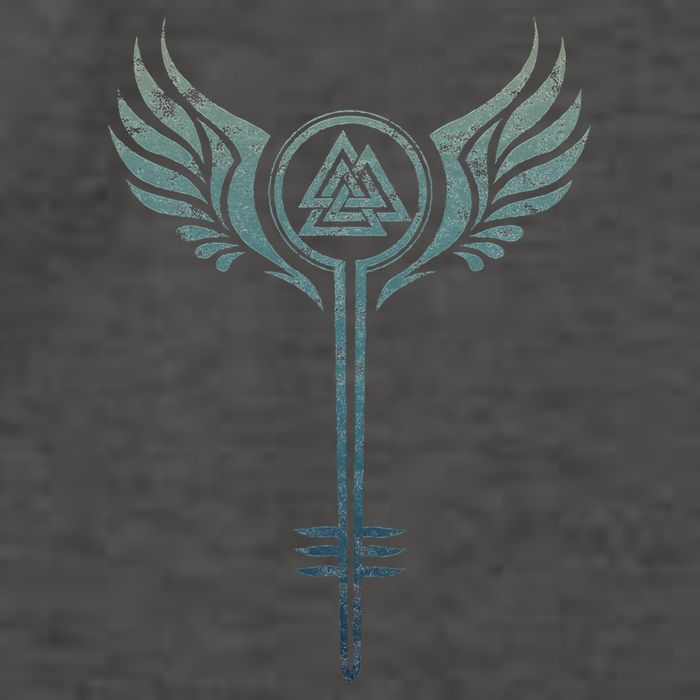 Valkyrie Symbol Odin Valknut Shieldmaiden Viking Warrior Vector Backpack