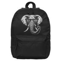 Vintage State Of Alabama Elephant Lovers 16 in Basic Backpack