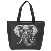 Vintage State Of Alabama Elephant Lovers Zip Tote Bag