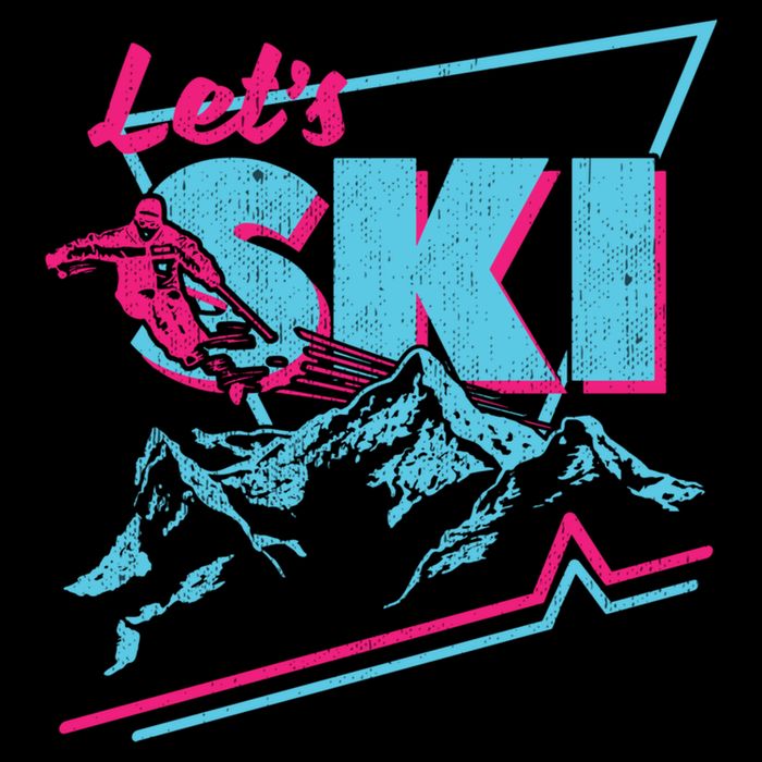 Vintage Ski Outfit 80s 90s Retro Sports Crewneck Gift Doggie Tank