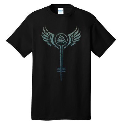 Valkyrie Symbol Odin Valknut Shieldmaiden Viking Warrior Tall T-Shirt