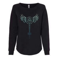 Valkyrie Symbol Odin Valknut Shieldmaiden Viking Warrior Womens California Wash Sweatshirt