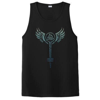 Valkyrie Symbol Odin Valknut Shieldmaiden Viking Warrior PosiCharge Competitor Tank