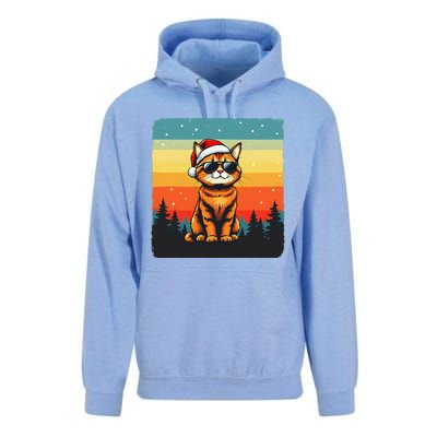 Vintage Style Orange Tabby Cat Friendly Wearing Sunglasses Unisex Surf Hoodie