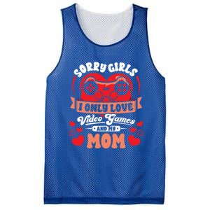 Valentines Sorry Only Love Video Games Mom Funny Gamer Funny Gift Mesh Reversible Basketball Jersey Tank