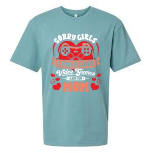 Valentines Sorry Only Love Video Games Mom Funny Gamer Funny Gift Sueded Cloud Jersey T-Shirt