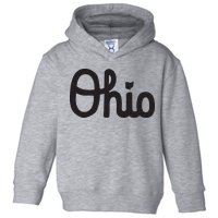 Vintage Script Ohio Dots The I Toddler Hoodie