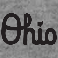 Vintage Script Ohio Dots The I Toddler Hoodie