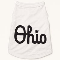 Vintage Script Ohio Dots The I Doggie Tank