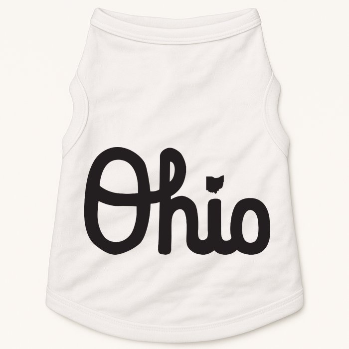 Vintage Script Ohio Dots The I Doggie Tank