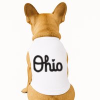 Vintage Script Ohio Dots The I Doggie Tank