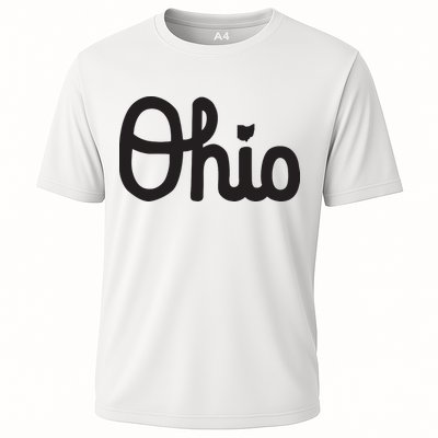 Vintage Script Ohio Dots The I Performance Shirt