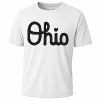 Vintage Script Ohio Dots The I Performance Shirt