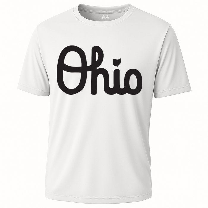 Vintage Script Ohio Dots The I Performance Shirt