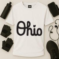 Vintage Script Ohio Dots The I Performance Shirt