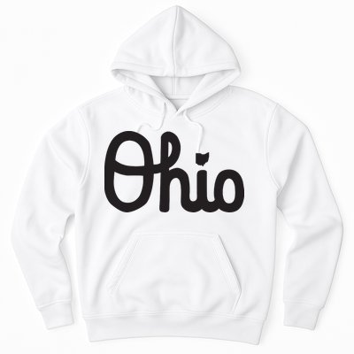 Vintage Script Ohio Dots The I Hoodie