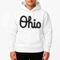 Vintage Script Ohio Dots The I Hoodie